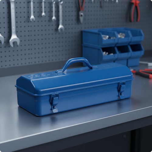 Portable tool storage box - portable, with
