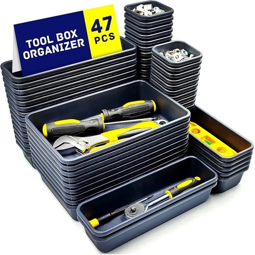 47pcs tool box organizer tray - tool,