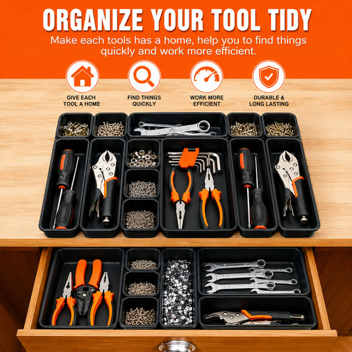 Tool organizer tray dividers - organizer,
