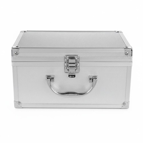 Aluminum lock box large - aluminum,